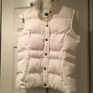 Lands End Puffy Snap Vest